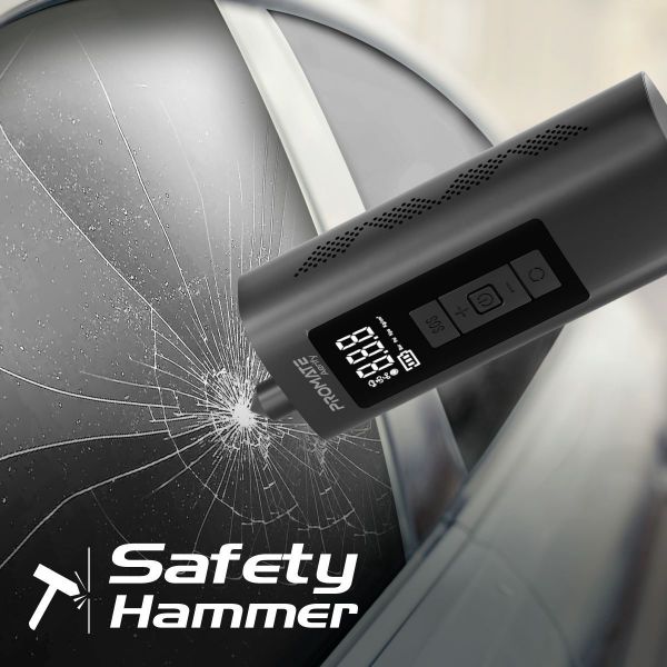 Picture of 150PSI Portable 4in1 Air Compressor 6000mAh Power Bank. Includes LED Flashlight