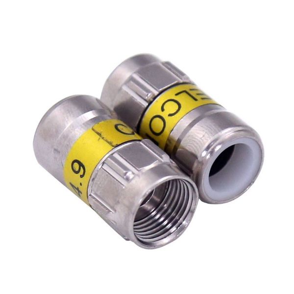 Picture of F Male Push on connector - 10 Pack