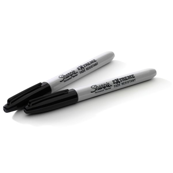 Picture of 2-Pack Extreme Permanent Marker w/ Fine Point Tip. Extreme Versatility