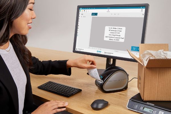 Picture of LabelWriter 550 Label Printer. Print up to 62 Labels per Min Customize print address Name