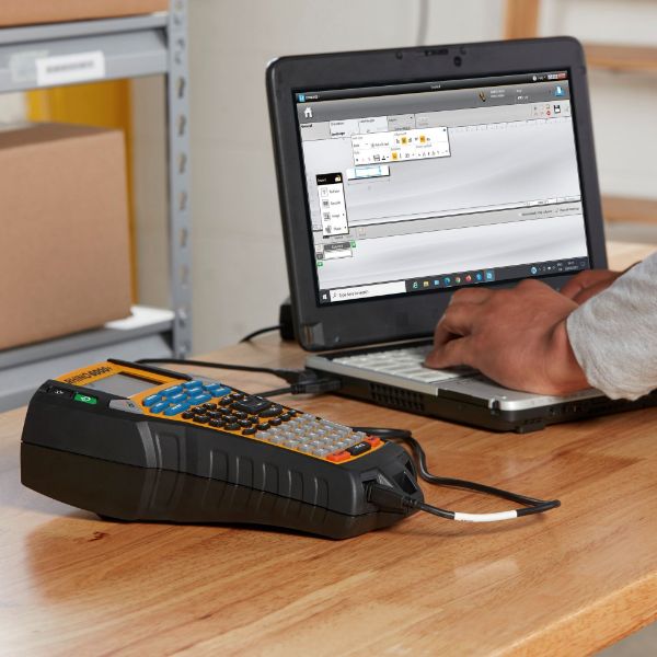 Picture of Rhino 6000 Industrial Label Maker Kit w/ Carry Case. Create Labels