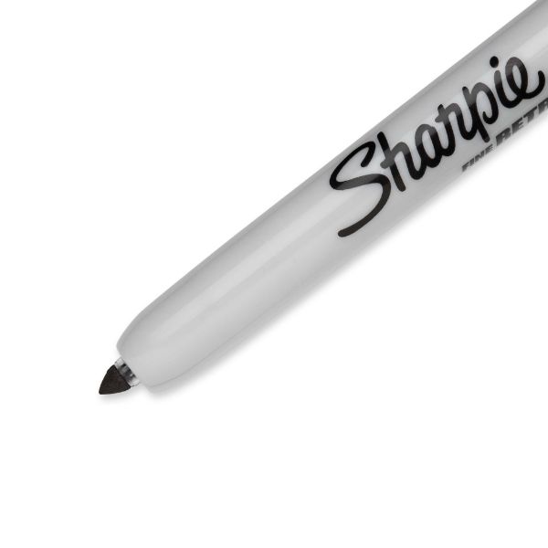 Picture of Retractable Permanent Black Marker with Fine Bullet 1.0mm