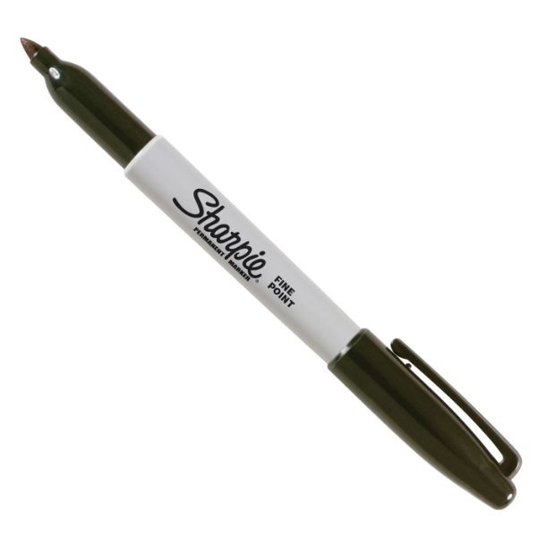 Picture of Fine Point Black Permanent Colour Marker. Permanent on most Surfaces