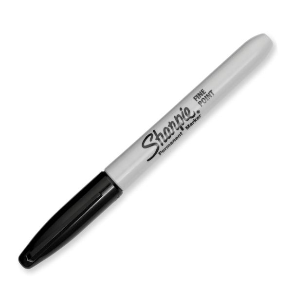 Picture of Fine Point Permanent Marker Black - Blister of 2