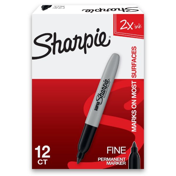 Picture of Super Fine Point Permanent Marker Black 33001 - MOQ 12