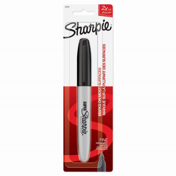 Picture of Super Fine Point Permanent Marker Black 33101PP Blister Pack of 1