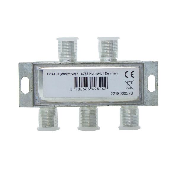 Picture of RF 4-Way Splitter 5-2400MHz. All ports power pass - diode steered