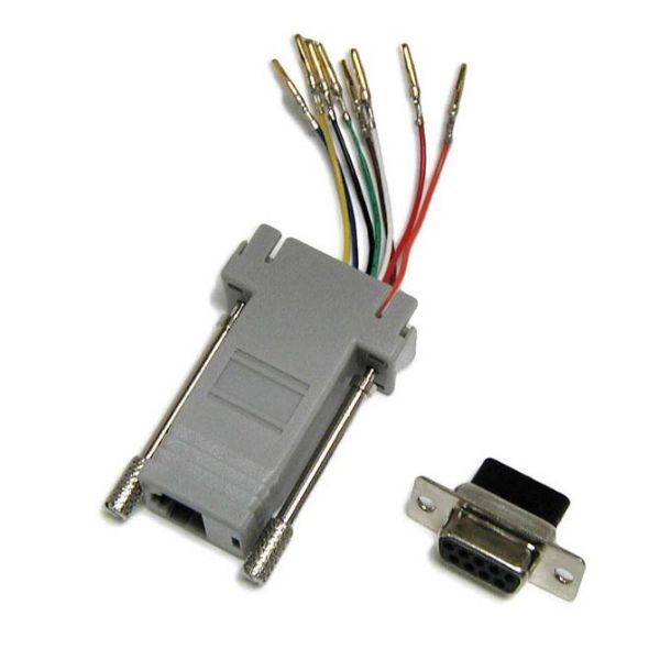 Picture of DB9 Female to RJ45 Adaptor (8 Wire)