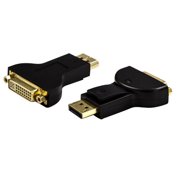Picture of DisplayPort Male to DVI-D Female Adapter Passive Converter