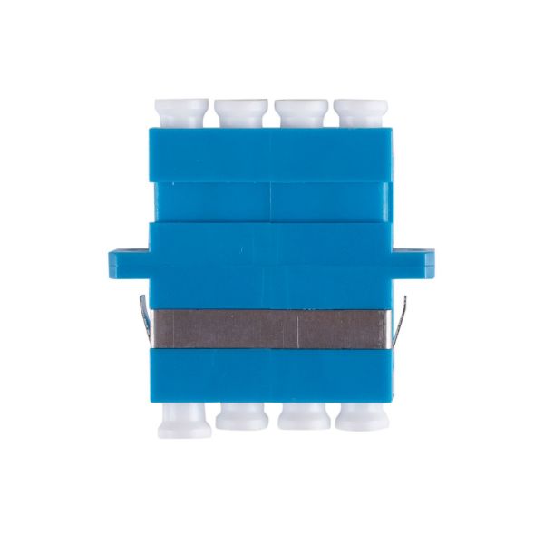 Picture of Fibre LC/LC Quad Single-mode Mode Joiner Zirconia Ceramic Sleeve Blue