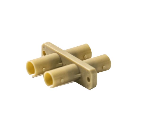 Picture of Fibre ST to ST Duplex Multi-mode Joiner Zirconia Ceramic Sleeve Beige
