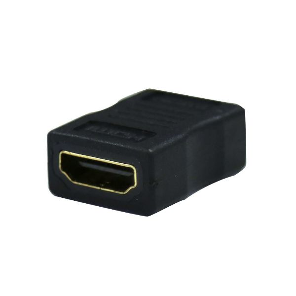 Picture of HDMI Female to Female Adapter Joins 2 HDMI Cables Together.