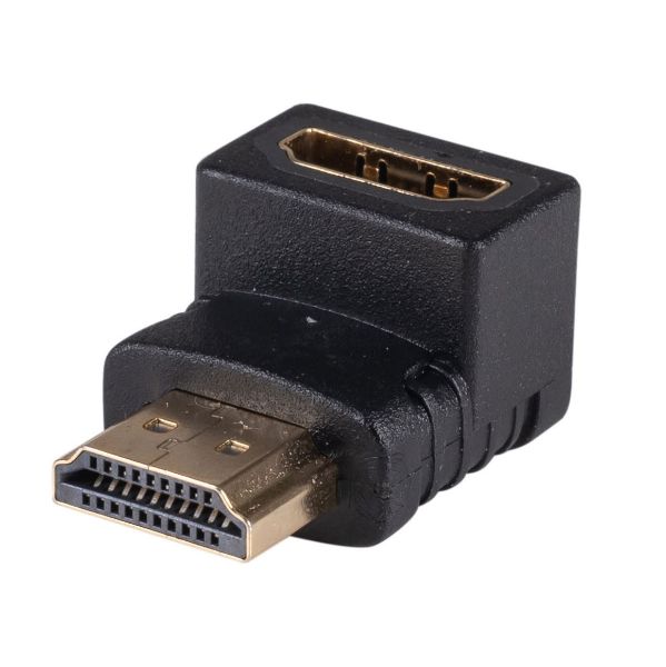 Picture of HDMI Down Angled Adapter High-Speed w/ Ethernet Gold Plated Connectors