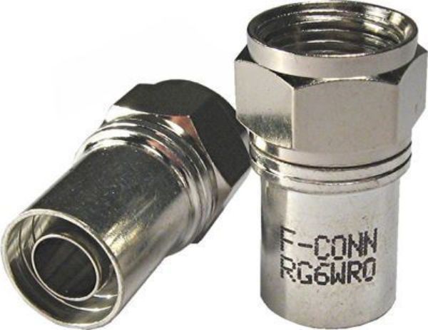 Picture of RG6 F-Connector (Male) Radial Sky Approved. Crimp Indoor/Outdoor rated