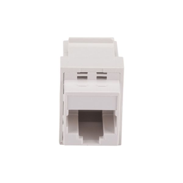 Picture of Cat6 Rated RJ45 8C Joiner 2-Way (2x RJ45 Sockets) Colour White