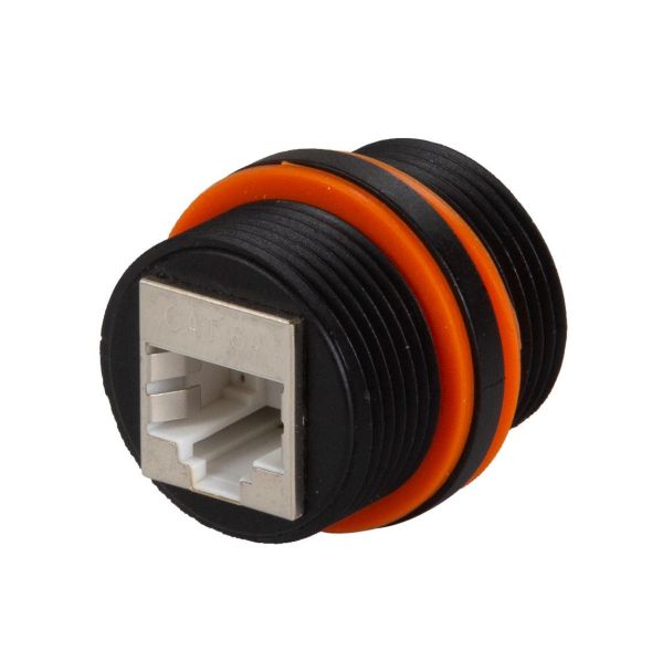 Picture of Cat6/6A Waterproof In-line Connector Coupler Shielded Female to Female IP67 RJ45