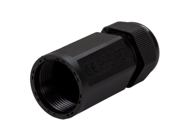 Picture of Cat6/6A Waterproof In-line Connector Coupler Shielded Female to Female IP67 RJ45