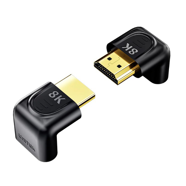 Picture of 8K HDMI 90 & 270 Degree Right Angle Adapter w/ Gold-Plater Connectors