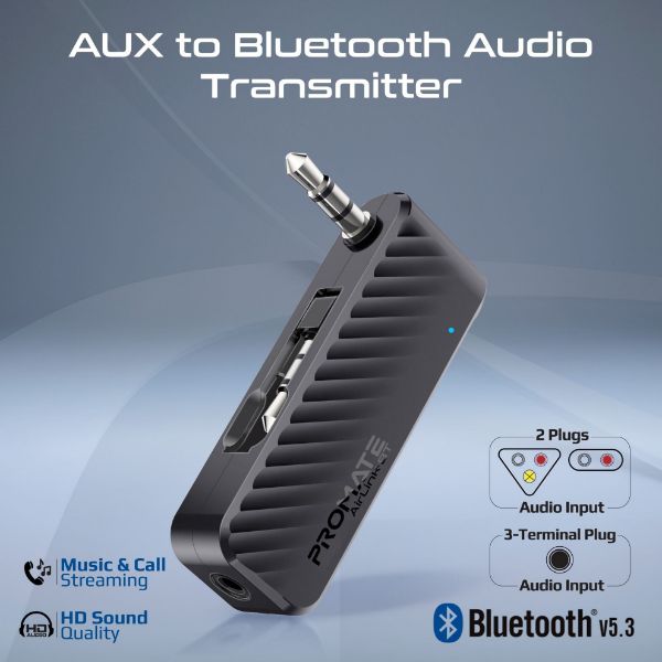 Picture of In-Flight AUX to Bluetooth Audio Transmitter Adapter 7m Transmission Range