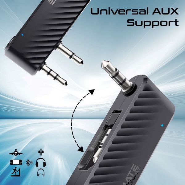 Picture of In-Flight AUX to Bluetooth Audio Transmitter Adapter 7m Transmission Range