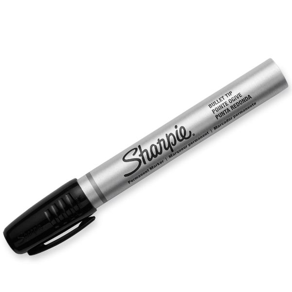 Picture of 2-Pack Metal Permanent Marker w/ Durable Bullet Tip. Tough Durable