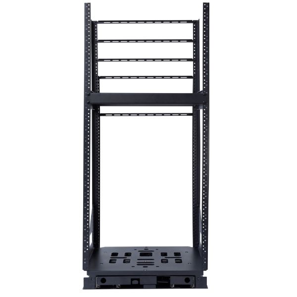 Picture of 19'' 24U Rotary Rack. Rotation Angles of 45 & 90 Easy Fitting of Equipment