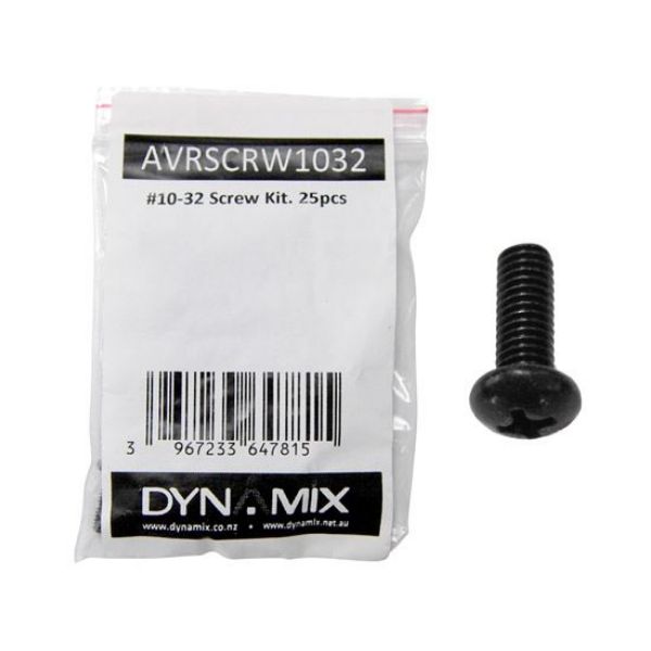 Picture of AV Rack 10-32 screw kits. 25 set/bag