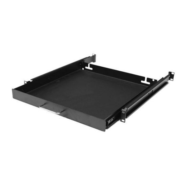 Picture of AV Rack 1RU sliding drawer w/ #10-32 screws 450mm Deep Max Shelf Weight 30Kgs.