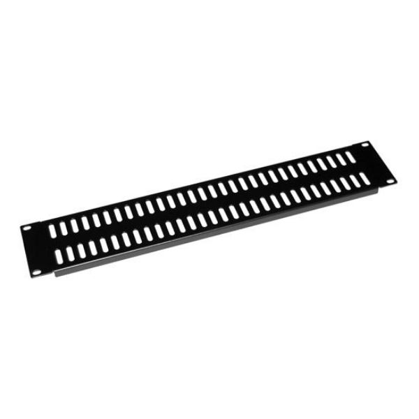 Picture of AV Rack 2RU metal blanking panel w/ vented holes w/ #10-32 & #10-32 screws