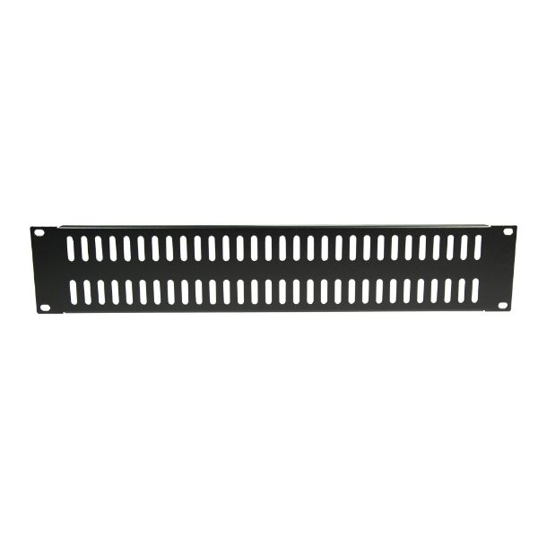 Picture of AV Rack 2RU metal blanking panel w/ vented holes w/ #10-32 & #10-32 screws