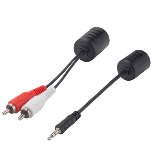 Picture of Stereo 3.5mm to RCA Extender via RJ45 Max Distance 50m RJ45 Adapter 50m