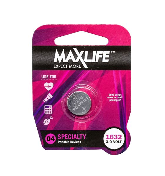 Picture of CR1632 Lithium Button Cell Battery 1Pk