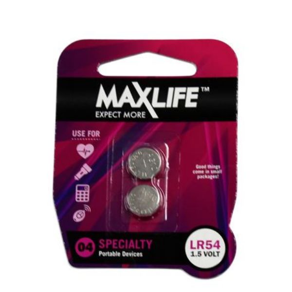 Picture of LR54 Alkaline Button Cell Battery 2 Pack