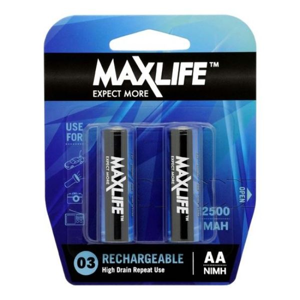 Picture of AA Rechargeable Battery NIMH 2500mAh 2 Pack