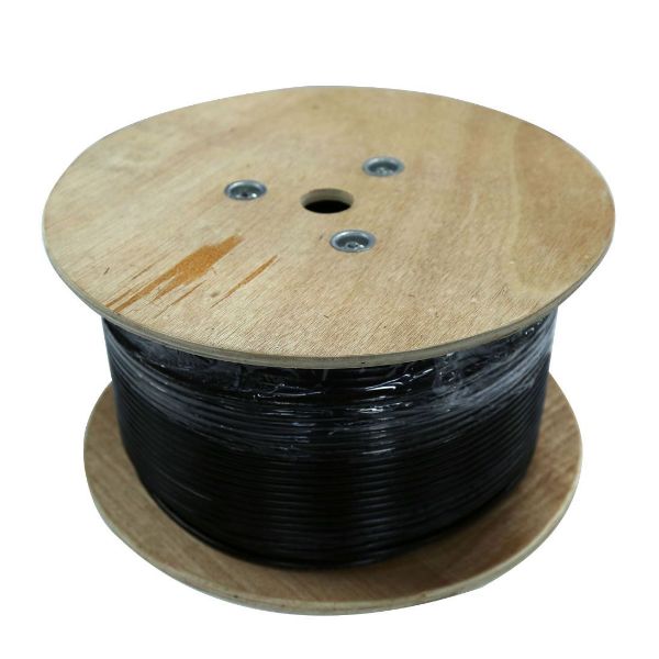Picture of 305m Cat5e Black SOLID GEL Filled Outdoor 100MHz 24AWGx4P UV Stabilised PE