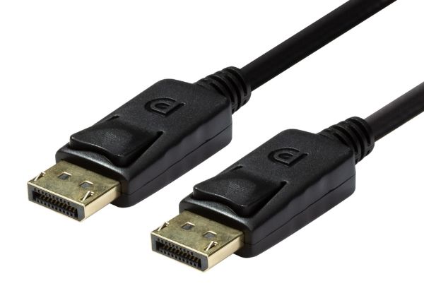 Picture of 1m DisplayPort v1.2 Cable w/ Gold Shell Connectors DDC Compliant 4K60hz