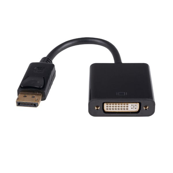 Picture of 0.2m DisplayPort Male to DVI-D Female Active Converter Max Res: 4K@30Hz (4096x2048)