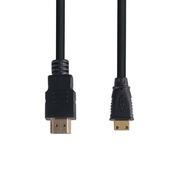 Picture of 1m HDMI to HDMI Mini Cable High-Speed w/ Ethernet Max Res: 4K@60Hz (3840x2160)