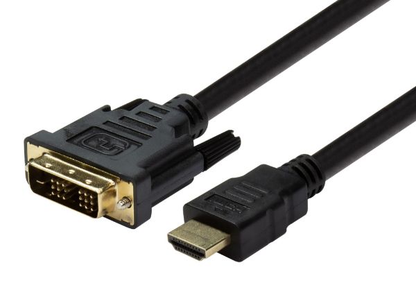 Picture of 5m HDMI Male to DVI-D Male (18+1) Cable. Single Link Max Res: 1080P@60Hz