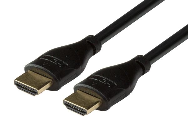 Picture of 0.3m HDMI 10Gbs Slimline High-Speed Cable w/ Ethernet. Max Res: 4K2K@24/30Hz