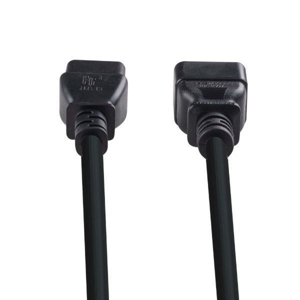 Picture of 0.5M IEC 16A Power Extension Cord C20 Plug to C19 Socket 1.5mm. BLACK COLOUR
