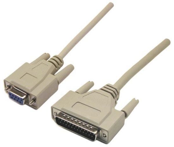 Picture of 2m Null Modem Cable DB9 F/DB25M