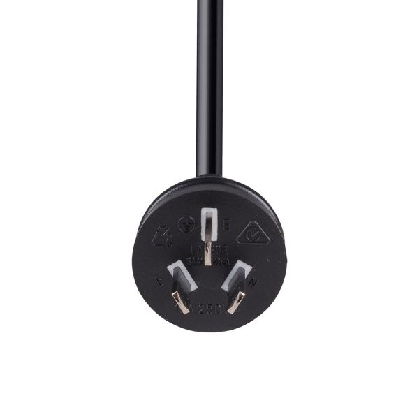 Picture of 1M 3-Pin Plug to Bare End 3 Core 1mm Cable Black SAA Approved