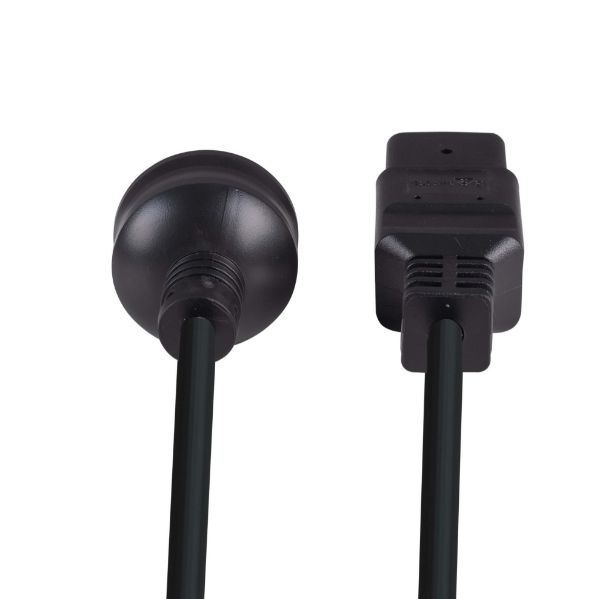 Picture of 2M Power Cord - 15A 3 Pin Plug to 15A C19 Plug