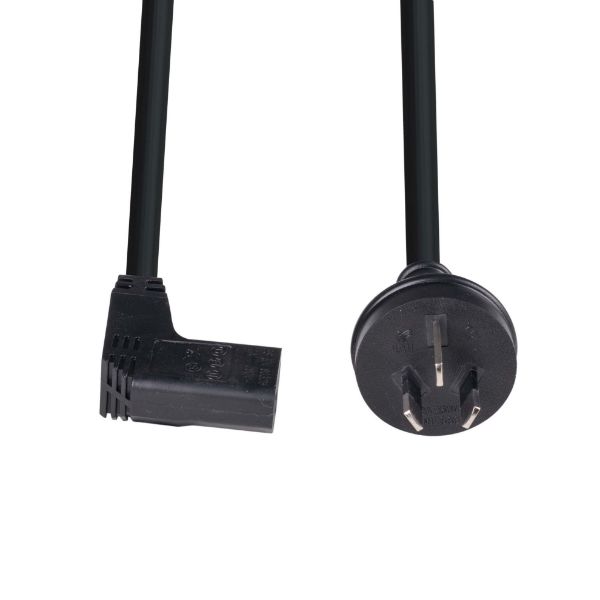Picture of 5m 3-Pin Plug to Right Angled IEC C13 Connector 10A Power Cord. 1.0mm