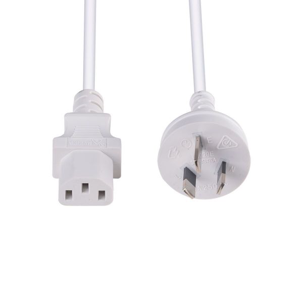 Picture of 1.5M 3-Pin Plug to IEC C13 Female Plug 10A SAA Approved Power Cord. 1.0mm copper core.