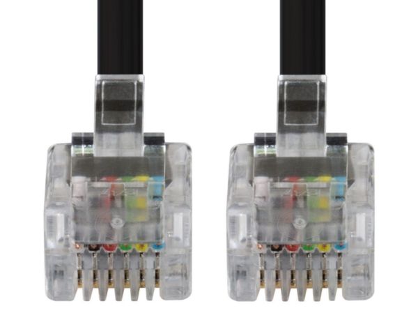 Picture of 10m RJ12 to RJ12 Cable - 6C All pins connected straight through