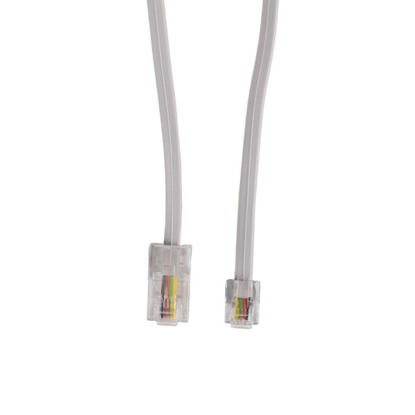 Picture of 3m RJ12 to RJ45 Cable - 4C All pins connected crossed Colour Grey