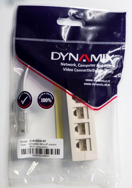 Picture of RJ45 Splitter 4-Way Voice Extensions