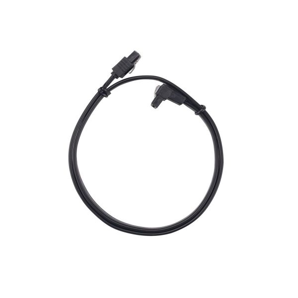 Picture of 0.5m Right Angled SATA 6Gbs Data Cable w/ Latch Black